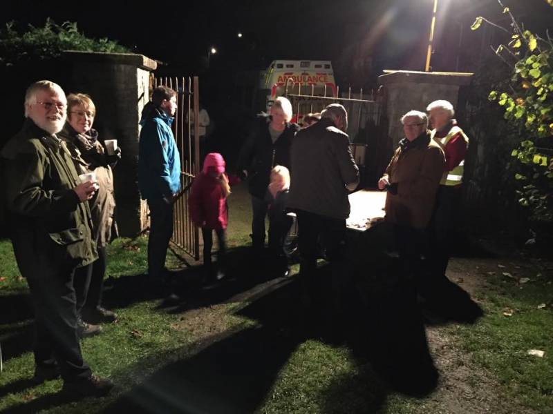 Rotary support Round Table Bonfire Night in Belmont Park Rotary